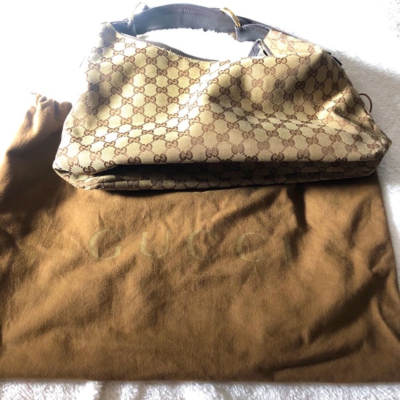 Authentic Medium G-G Canvas Gucci with dust bag